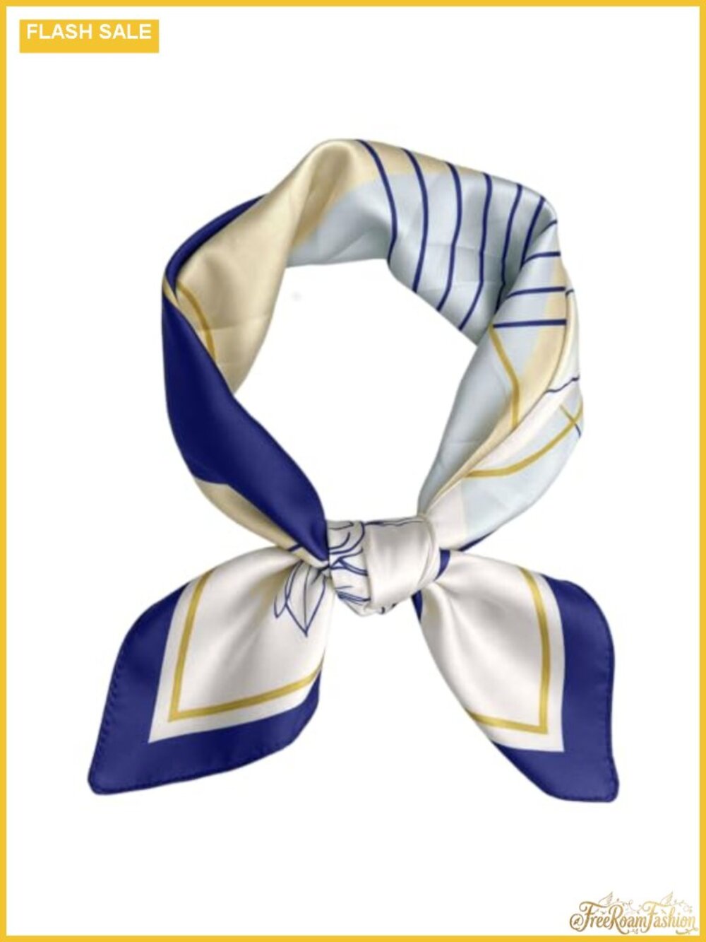 Silky Satin Long Neck Scarf for Women Multifunctional Head Scarf Handbag